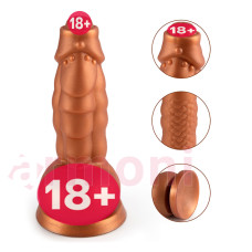 Dev Kalın Canavar Penisi Monster Hippo. 4 Farklı Gövde Kabartması, Vücut Isısına Duyarlı 13cmX6,3cm 