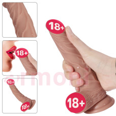 Vücut Isısına Duyarlı Vantuzlu Yumuşak Yapay Realistik Penis 15cmX3.2cm