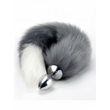 Anal Tilki Kuyruğu - Gri Beyaz