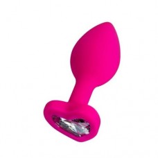 Diamond Heart Anal Plug Pembe 7 cm 18 g
