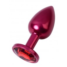 Metal Anal Plug kırmızı Renk kırmızı kristalli